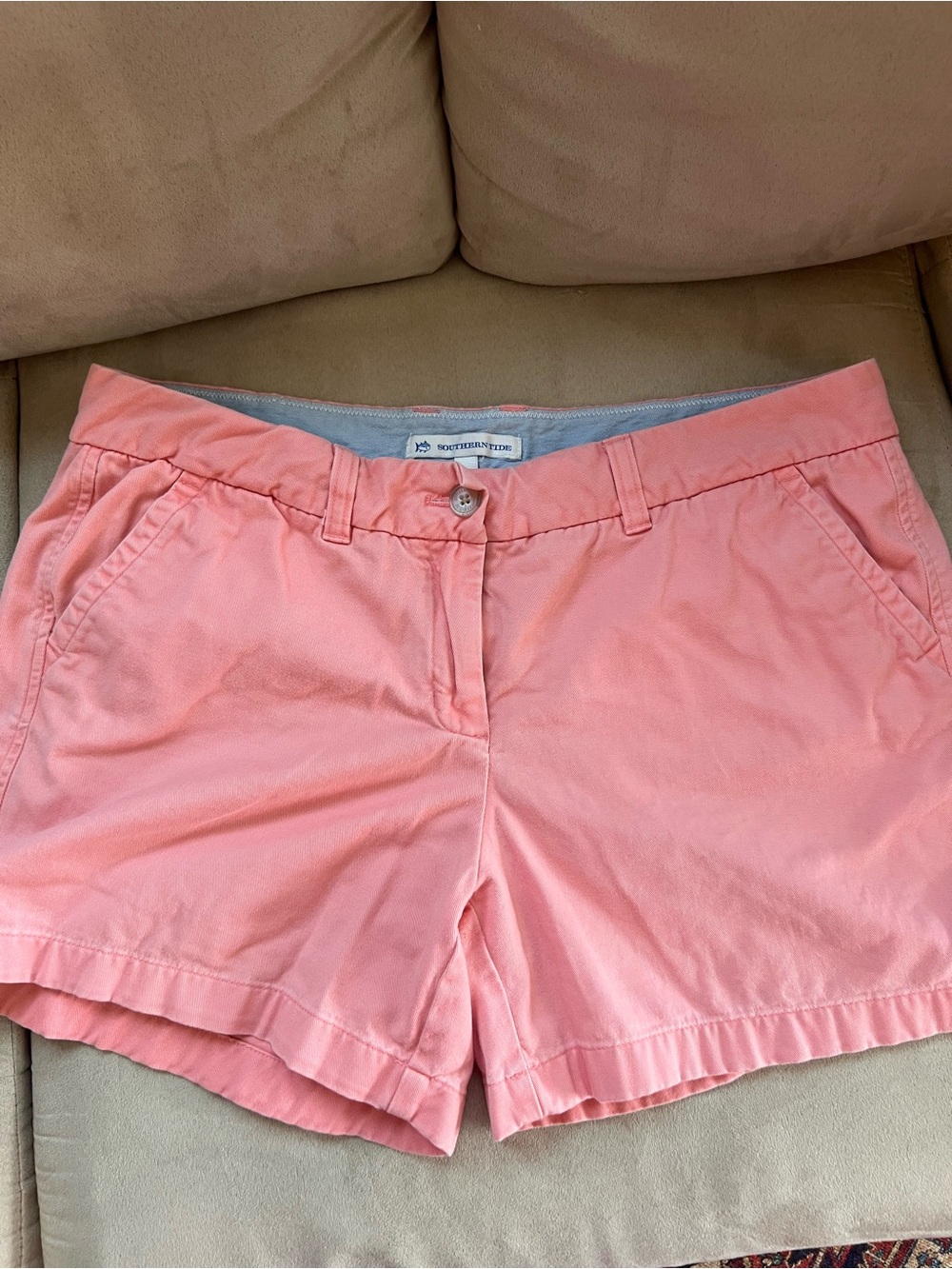 Southern Tide Coral Pink Women's Chino Shorts